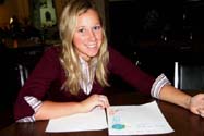 Katie participating in the Seniors for Change program she helped create